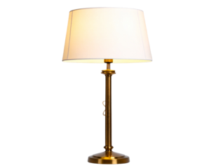 Modern Standing Lamp with Sleek Design, Isolated on Transparent Background