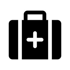 first aid kit glyph icon