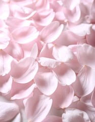 Soft pink petals densely scattered, creating a delicate and romantic texture