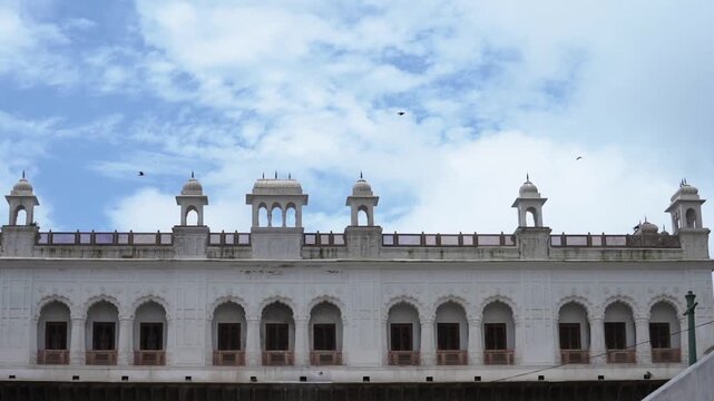 Wide Establishing shot of Quila mubarak Patiala, India. Forts in India.