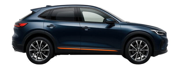 Naklejka premium Sporty crossover with flared wheel arches and 20-inch alloy wheels