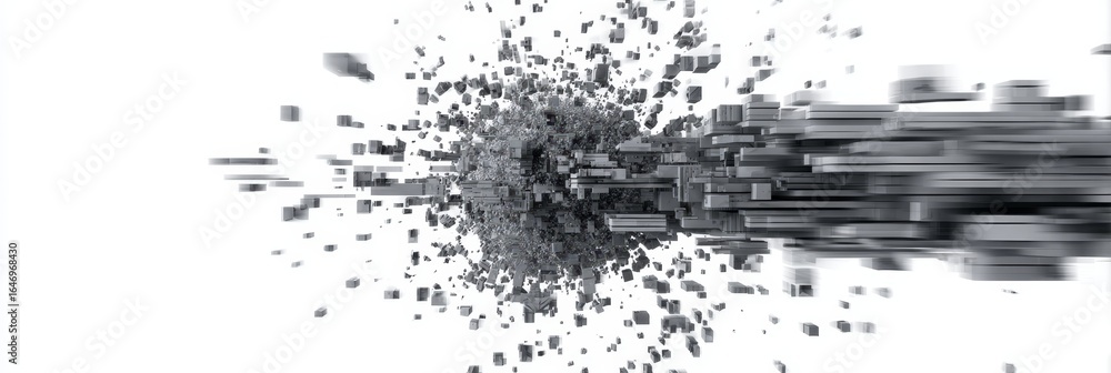 Poster digital transformation in business conceptual abstract background for technology and data science
