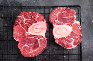 Fresh raw ossobuco Premium veal shank, ideal for slow cooking and creating hearty, comforting meals...