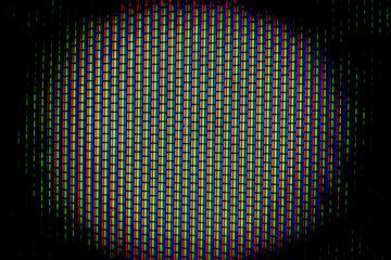 Analog TV Screen Close Up