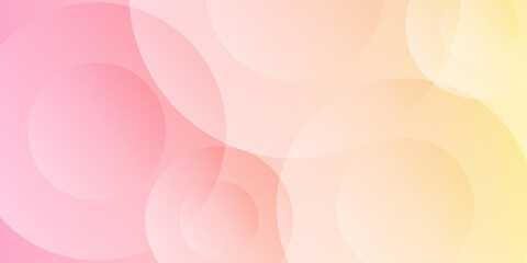 Soft pastel abstract background with overlapping circles in pink, peach, and yellow gradients, creating a gentle, modern, and dreamy geometric design for versatile creative projects.