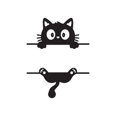 Black Cat Silhouette Vector