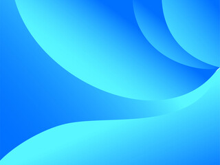 Minimalist blue abstract wave background for creative template use