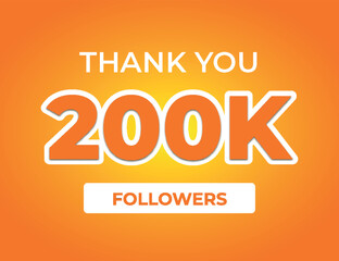 Thank You 200k Followers Celebration Banner
