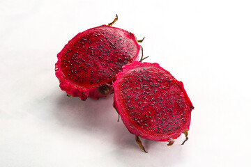 Raw sweet red dragon fruit