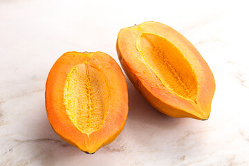 Ripe sweet tropical exotic papaya