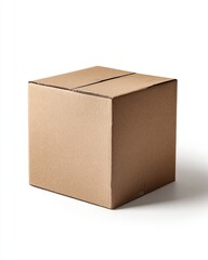 Fototapeta premium Square cardboard box for packaging needs.