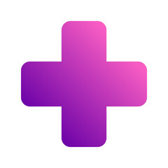 Obraz premium hospital gradient icon