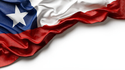 waving national flag of chile on white background, Happy Independence Day
