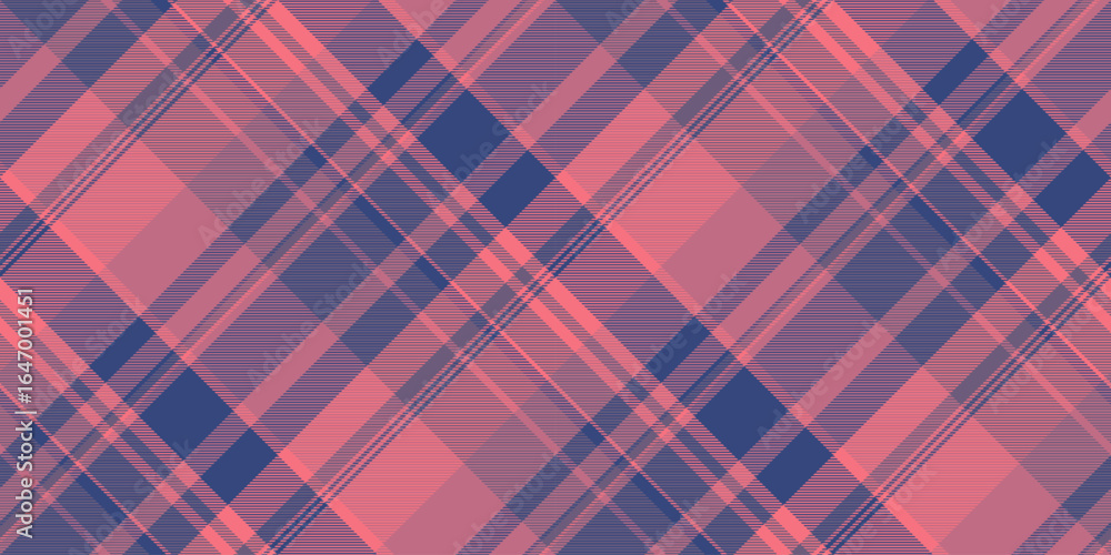 Poster stylish plaid pattern in pink blue. a versatile texture, perfect for backgrounds, textiles, or addin