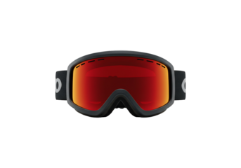 Modern ski goggle with red lenses for winter sports and eye protection