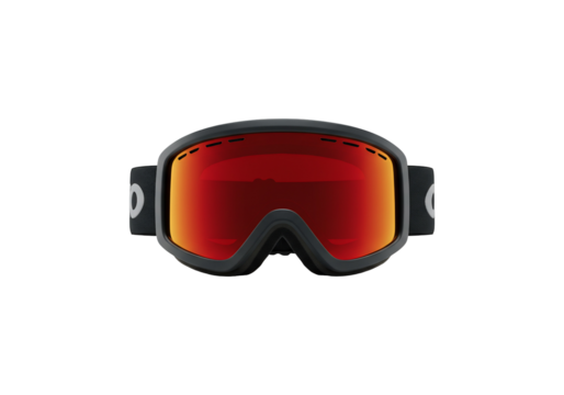 Modern ski goggle with red lenses for winter sports and eye protection