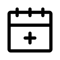 Fototapeta premium appointment line icon