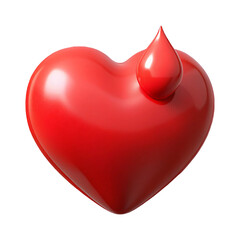 3D Heart Icon for Love and Romance
