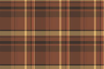 Obraz premium A seamless brown plaid pattern. Classic design with intersecting lines creates a warm, textured backdrop, ideal for textiles, design, or vintagethemed projects.