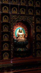 Temple at Night with Reflections , Malaysia