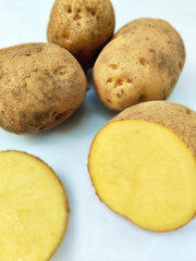 Freshly Harvested Indonesian Local Potatoes Ready for Cooking