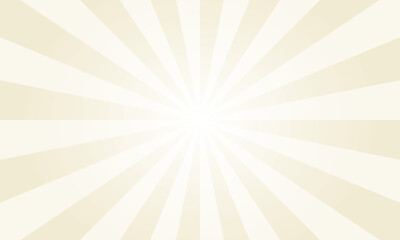 Parchment White Sunburst Background with Radiating Lines and Texture. Radiant sun rays background. Sun ray vector background. Radial beam sunrise or sunset light retro background.