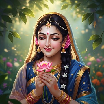 Vibrant Gopalkala Dahi Handi 2025 Krishna Janmashtami Festival | Radha Rani beautiful portrait.