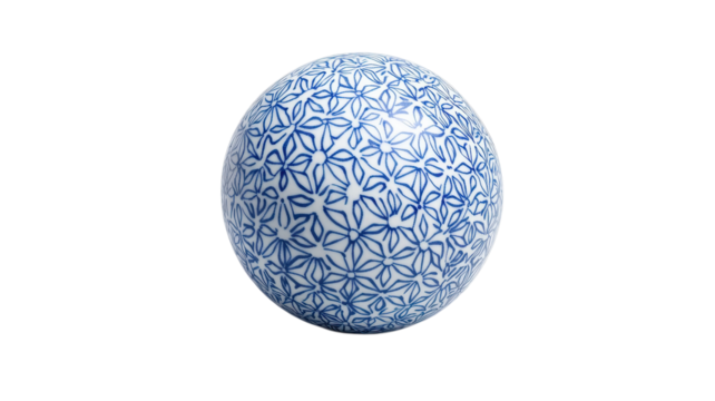 Delicate porcelain egg showcases detailed blue floral design, perfect for seasonal decoration or as a unique gift