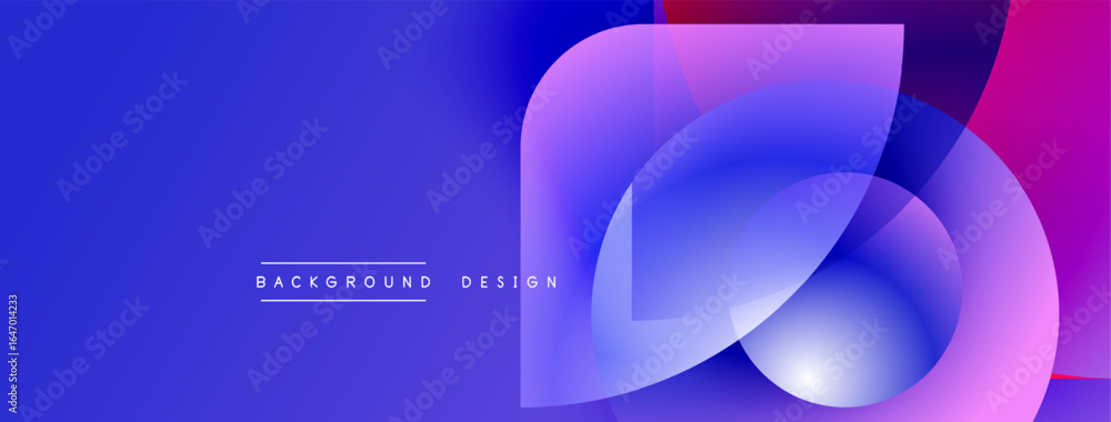Poster abstract gradient background. overlapping shapes create dynamic visual effect. modern design suitabl