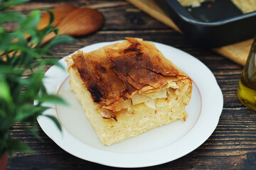Gibanica, a traditional pastry dish popular all over the Balkans	
