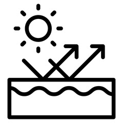 UV protection  icon vector illustration	