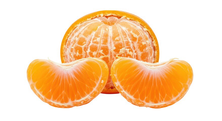 Isolated peeled mandarin