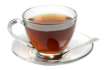 Clear Glass Cup of Hot Tea