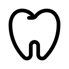 tooth outline color icon