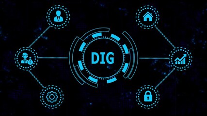 Futuristic Digital Interface Animated H U D Elements for Finance Technology and Data Visualization Abstract Background with Glowing Blue Graphics for Business and Innovation Concepts Cyber Security - Powered by Adobe