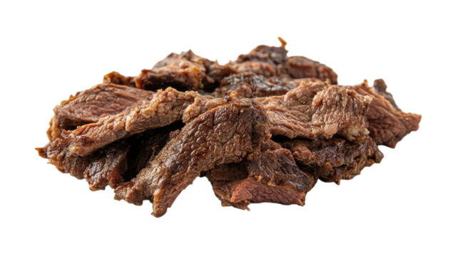 Juicy beef strips cooked to perfection, showcasing rich color and texture ideal for various recipes