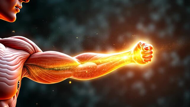 Human anatomy, muscle strength, nerve signaling. Body mechanics. Arteries widen under stress. Muscle fibers enhance strength output. Neuron signaling boosts reflex actions.