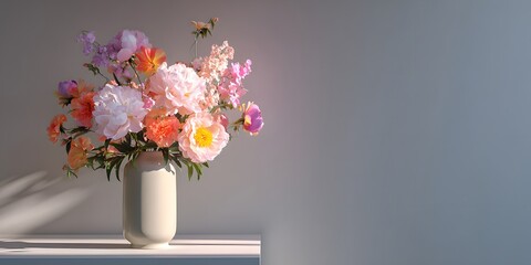 minimalist scene featuring a clean white wall as the backdrop