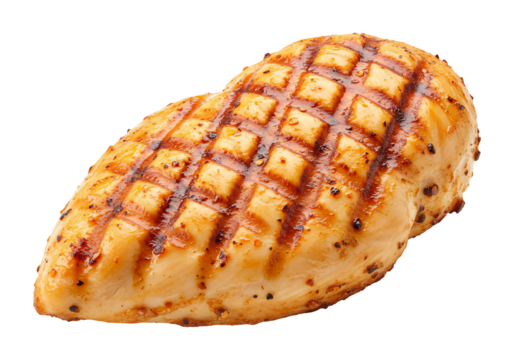 Grilled chicken breast studio shot for culinary or recipe use