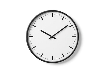 wall clock isolated on white