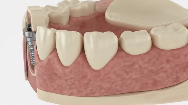 Dental Implant Illustration: Modern Dentistry