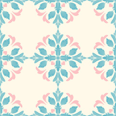 seamless floral pattern ,pastel ,pink ,blue ,wallpaper ,flower , floral ,decor