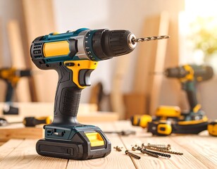 Cordless Drill Workshop Tools.