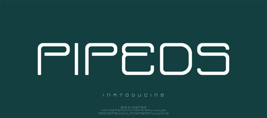 Pipeds modern creative minimal alphabet small letter logo design