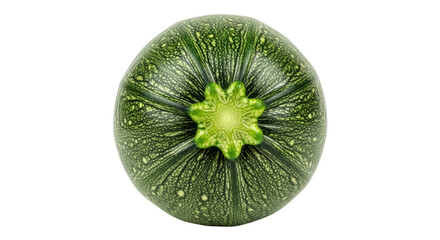 Isolated round zucchini