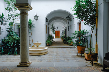 Entrance from a  from an Typical house from Sevilha, Andalusia, Spain