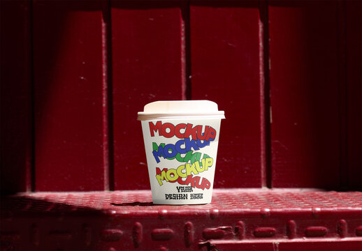 Mockup of a take away Coffee Cup Design