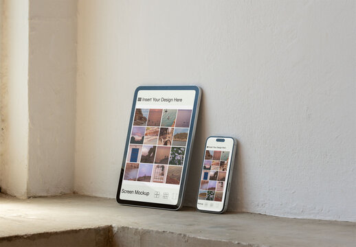 Tablet and Smartphone Mockup