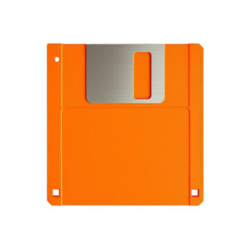 orange floppy disk