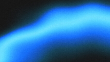 Abstract blue gradient texture with a smooth grainy noise effect and soft flowing light across a dark background